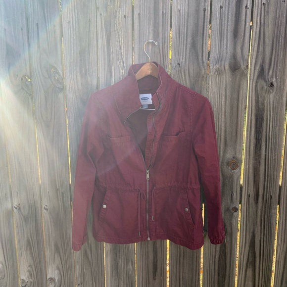 Old Navy burgundy jacket - Picture 2 of 5